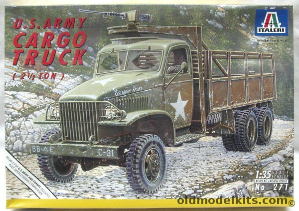 Italeri 1/35 GMC CCKW-255 6x6  2 1/2 Ton Cargo Truck - US Army or French Army, 271 plastic model kit
